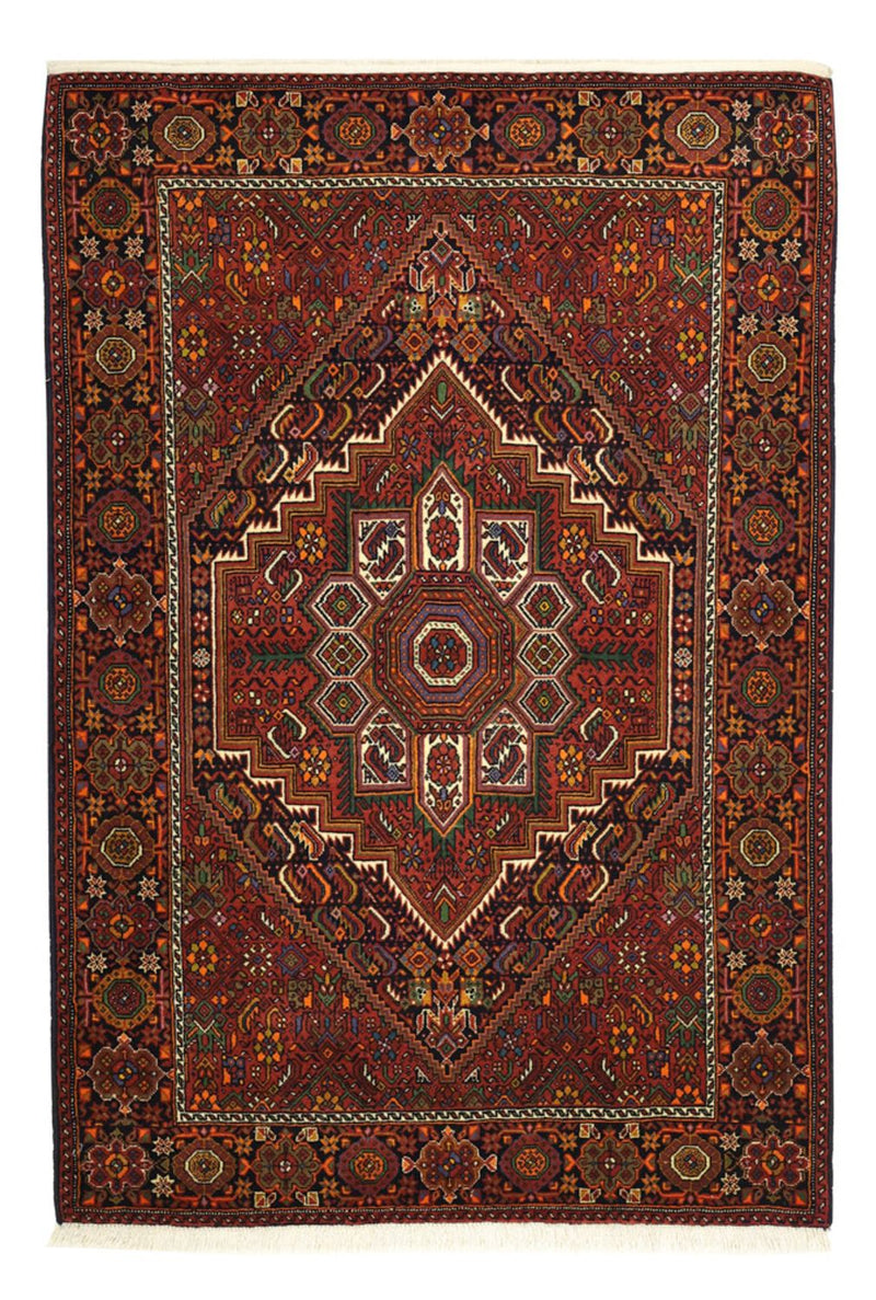 Tapis persan - Nomadic - 150 x 100 cm - rouge foncé
