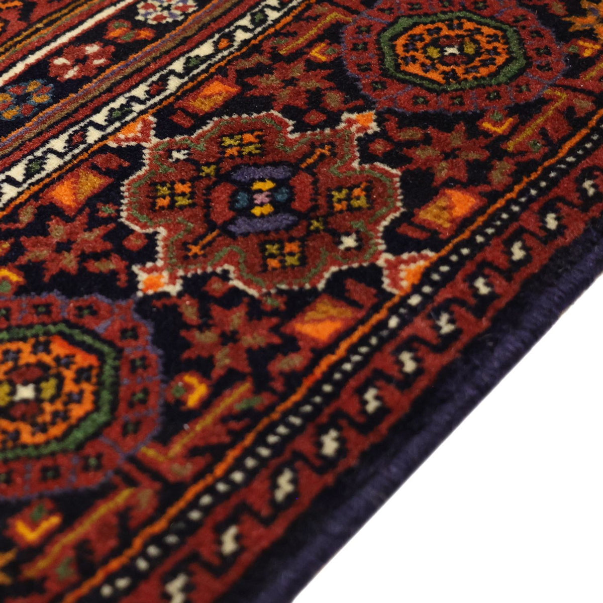 Tapis persan - Nomadic - 150 x 100 cm - rouge foncé