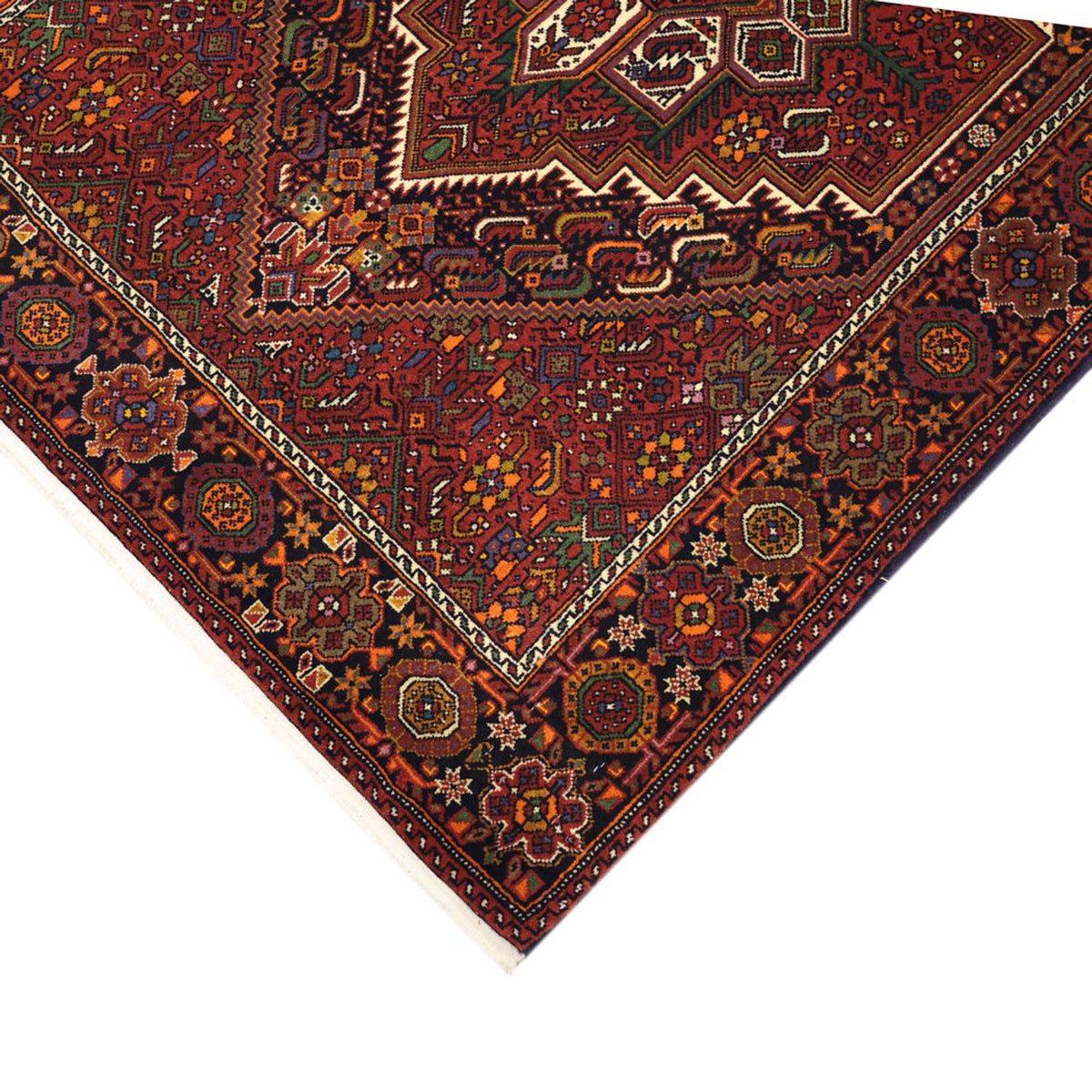 Tapis persan - Nomadic - 150 x 100 cm - rouge foncé