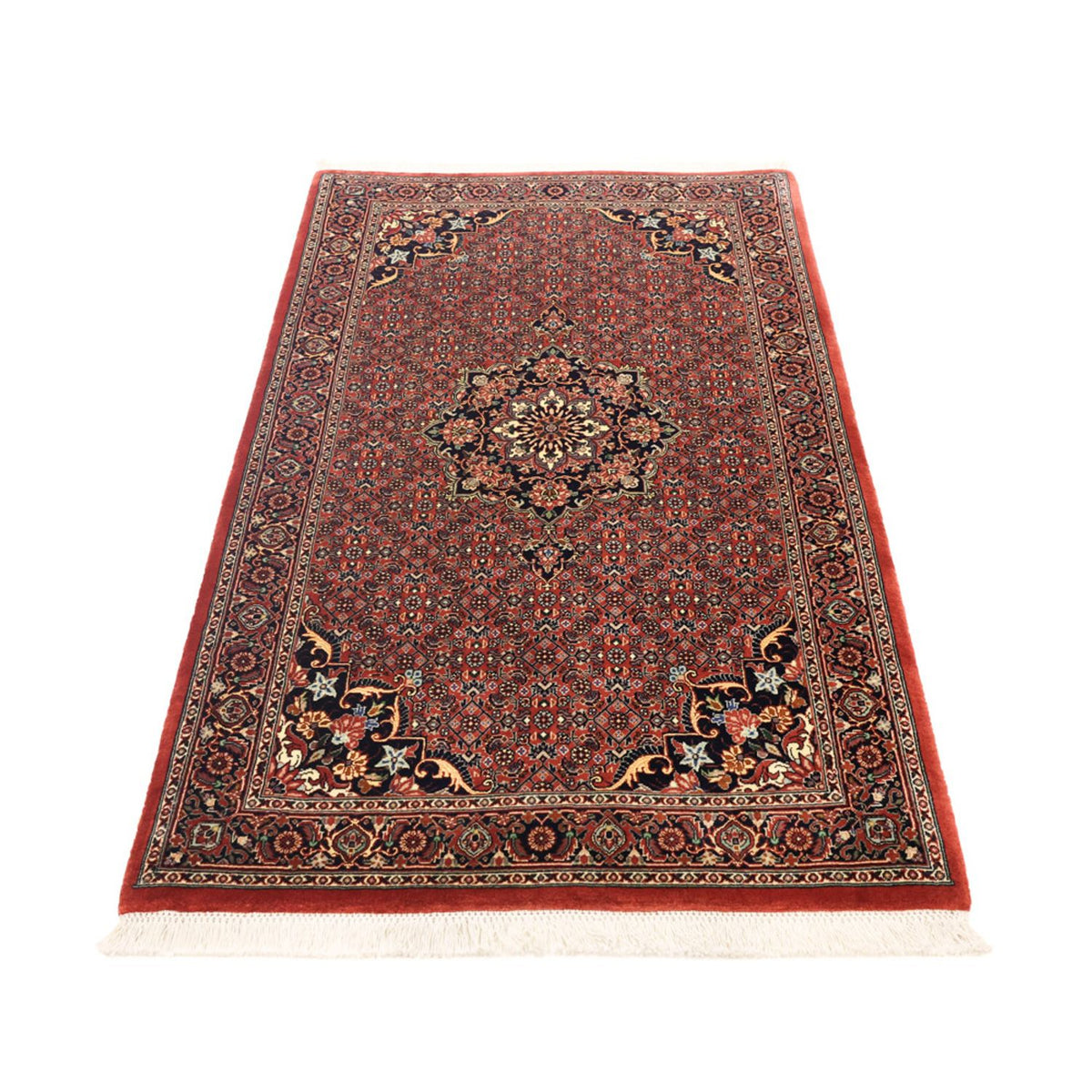Tapis persan - Bidjar - 153 x 91 cm - rouge foncé