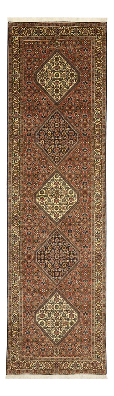 Tapis de couloir Tapis persan - Bidjar - 297 x 82 cm - terracotta