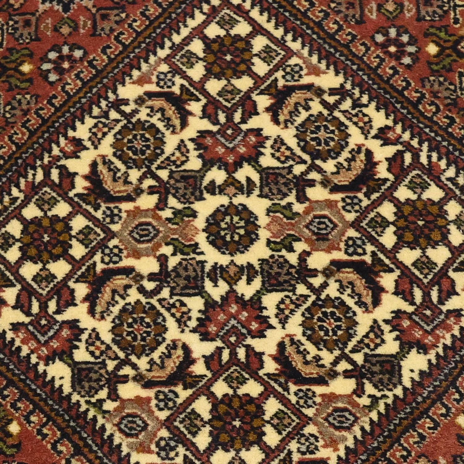 Tapis de couloir Tapis persan - Bidjar - 297 x 82 cm - terracotta