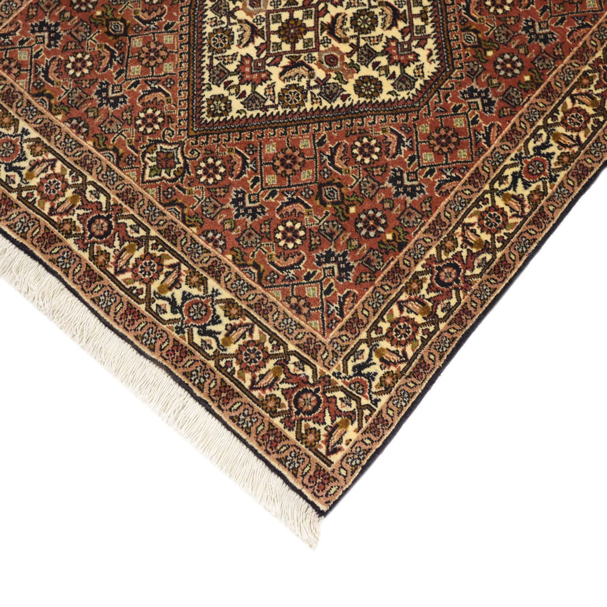 Tapis de couloir Tapis persan - Bidjar - 297 x 82 cm - terracotta