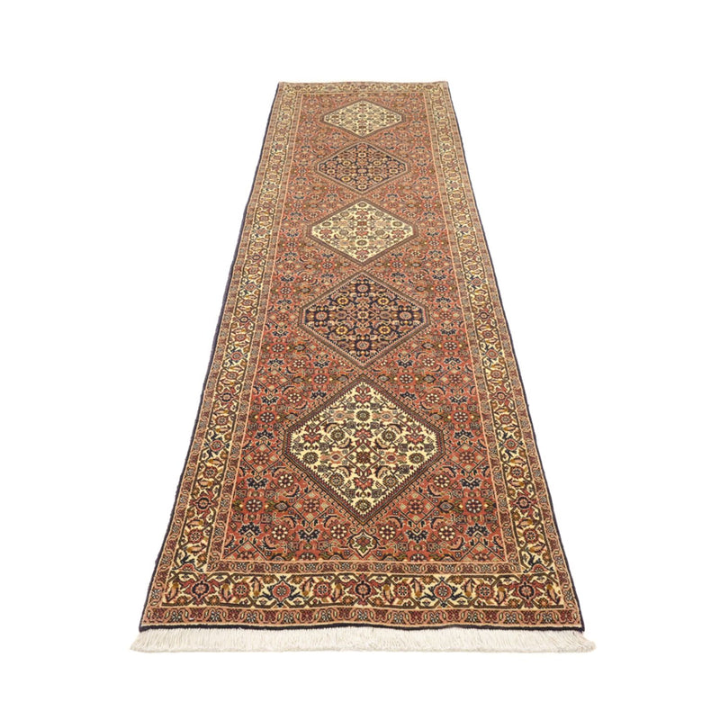 Tapis de couloir Tapis persan - Bidjar - 297 x 82 cm - terracotta