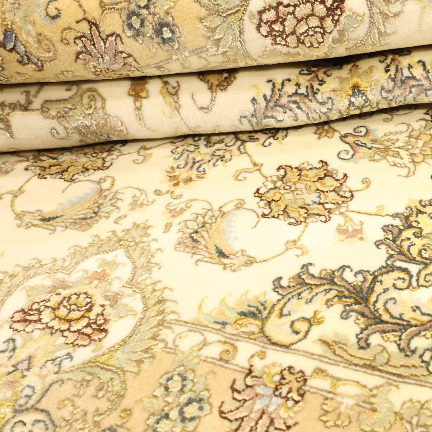 Tapis persan - Tabriz - Royal - 160 x 99 cm - beige