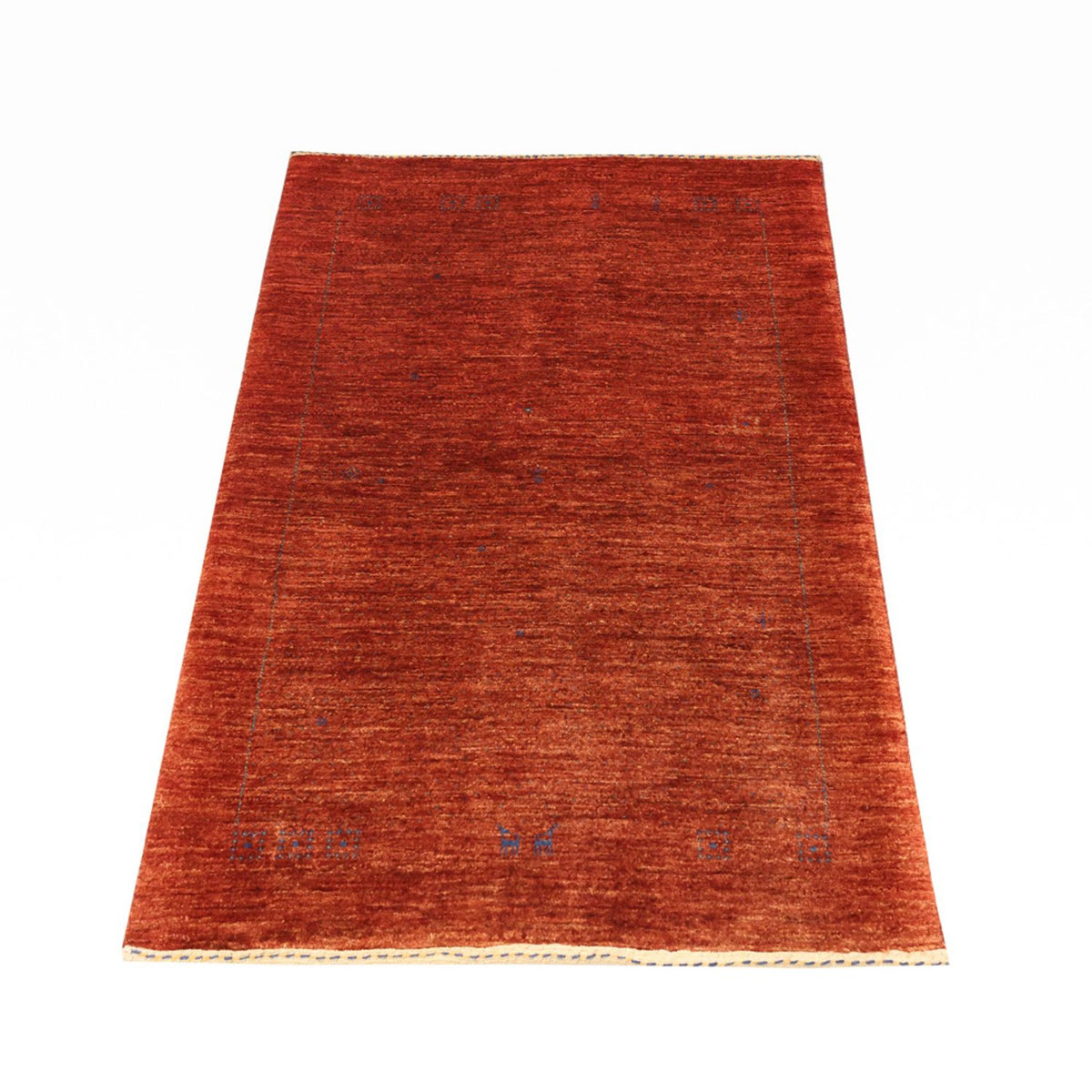 Tapis Gabbeh - Persan Kashkuli - 122 x 79 cm - rouge foncé