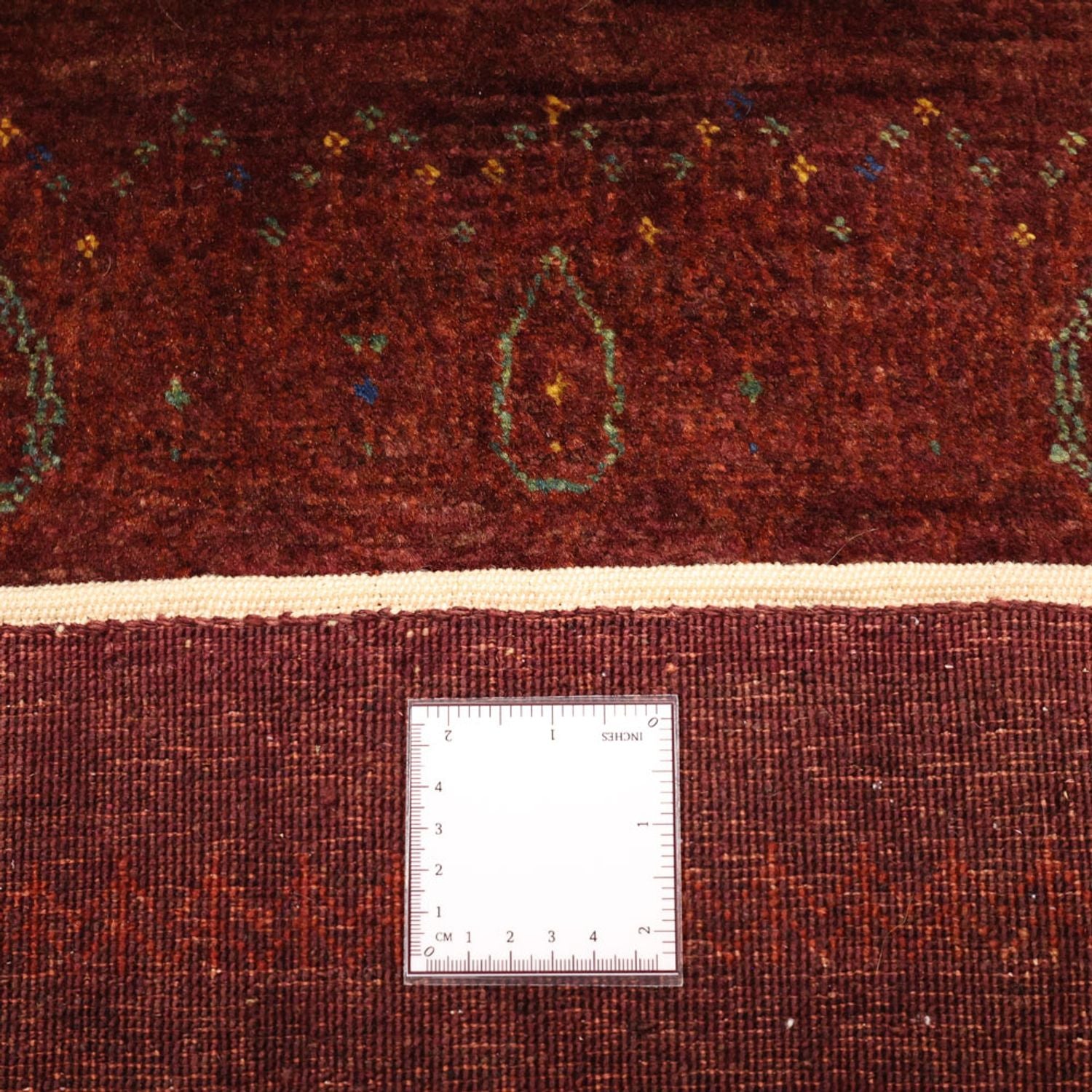 Gabbeh Teppich - Kaschkuli Perser - 155 x 80 cm - dunkelrot