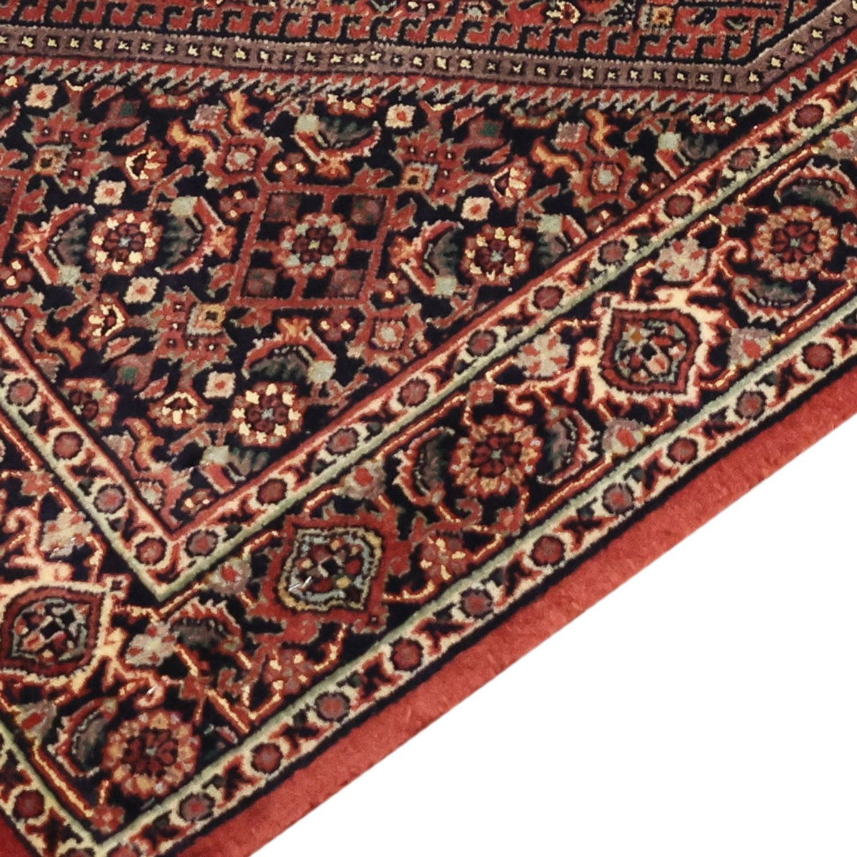 Tapis persan - Bidjar - 136 x 70 cm - rouge foncé