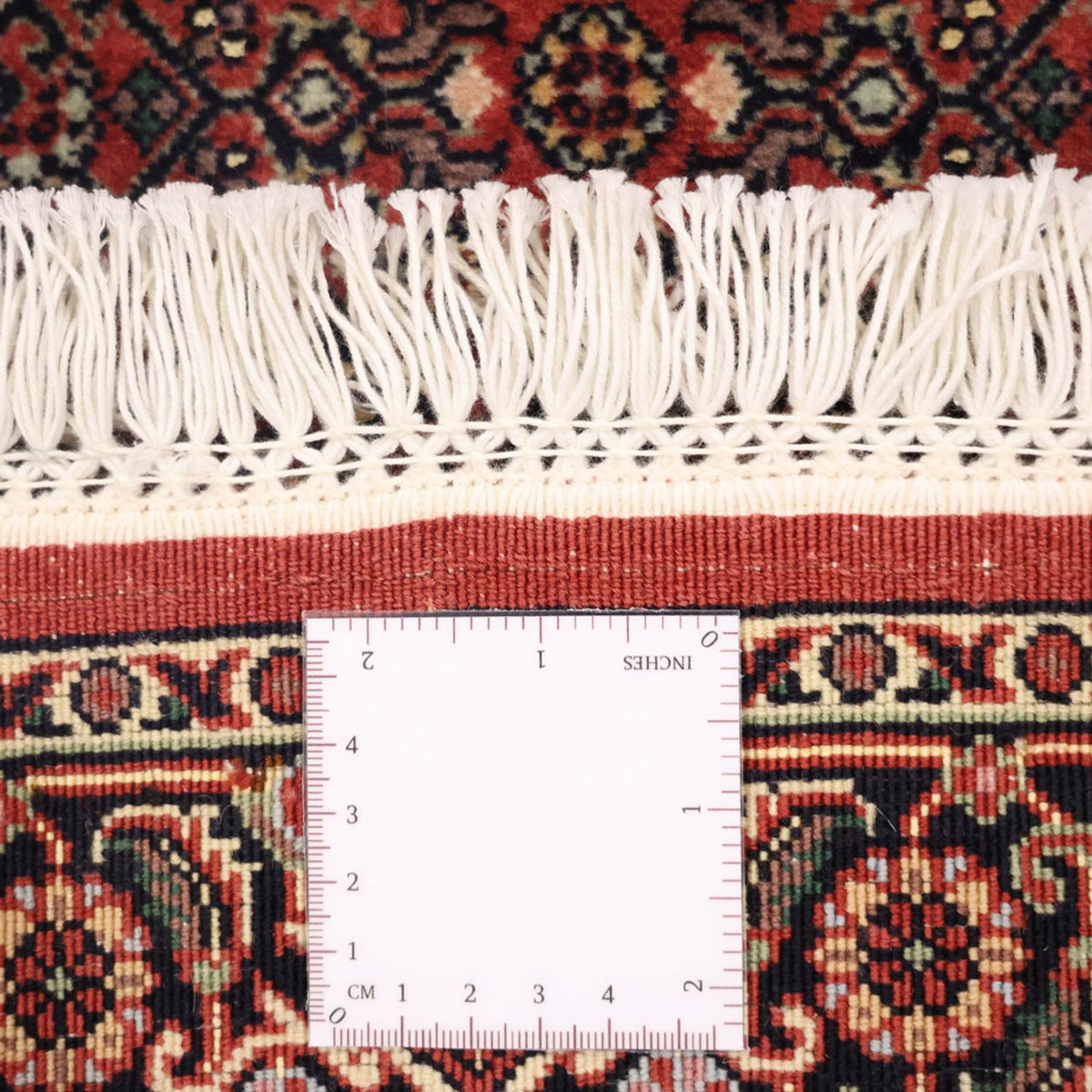 Tapis persan - Bidjar - 136 x 70 cm - rouge foncé