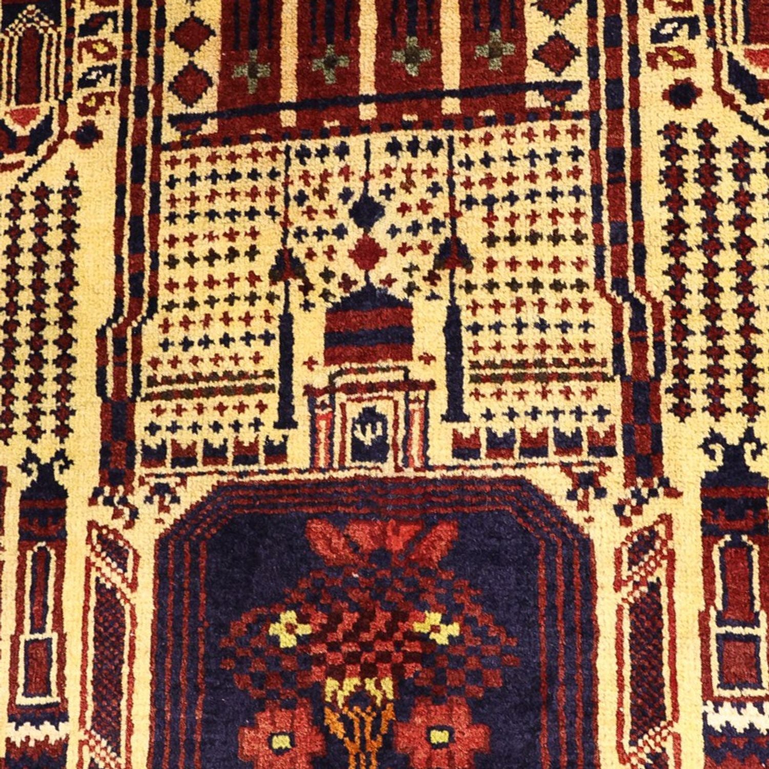 Tapis Belutsch - 142 x 96 cm - multicolore