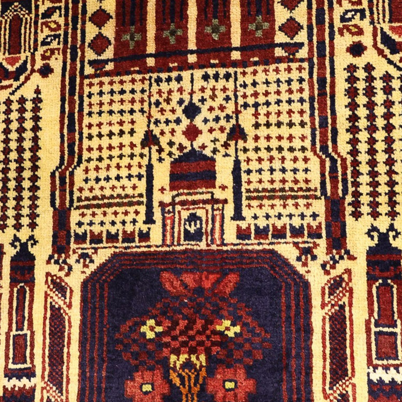 Tapis Belutsch - 142 x 96 cm - multicolore