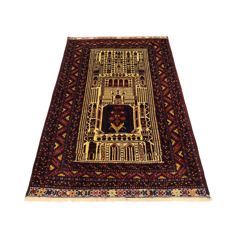 Tapis Belutsch - 142 x 96 cm - multicolore