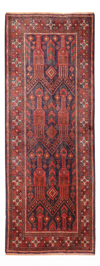 Tapis de couloir Tapis Belutsch - 292 x 110 cm - rouge foncé