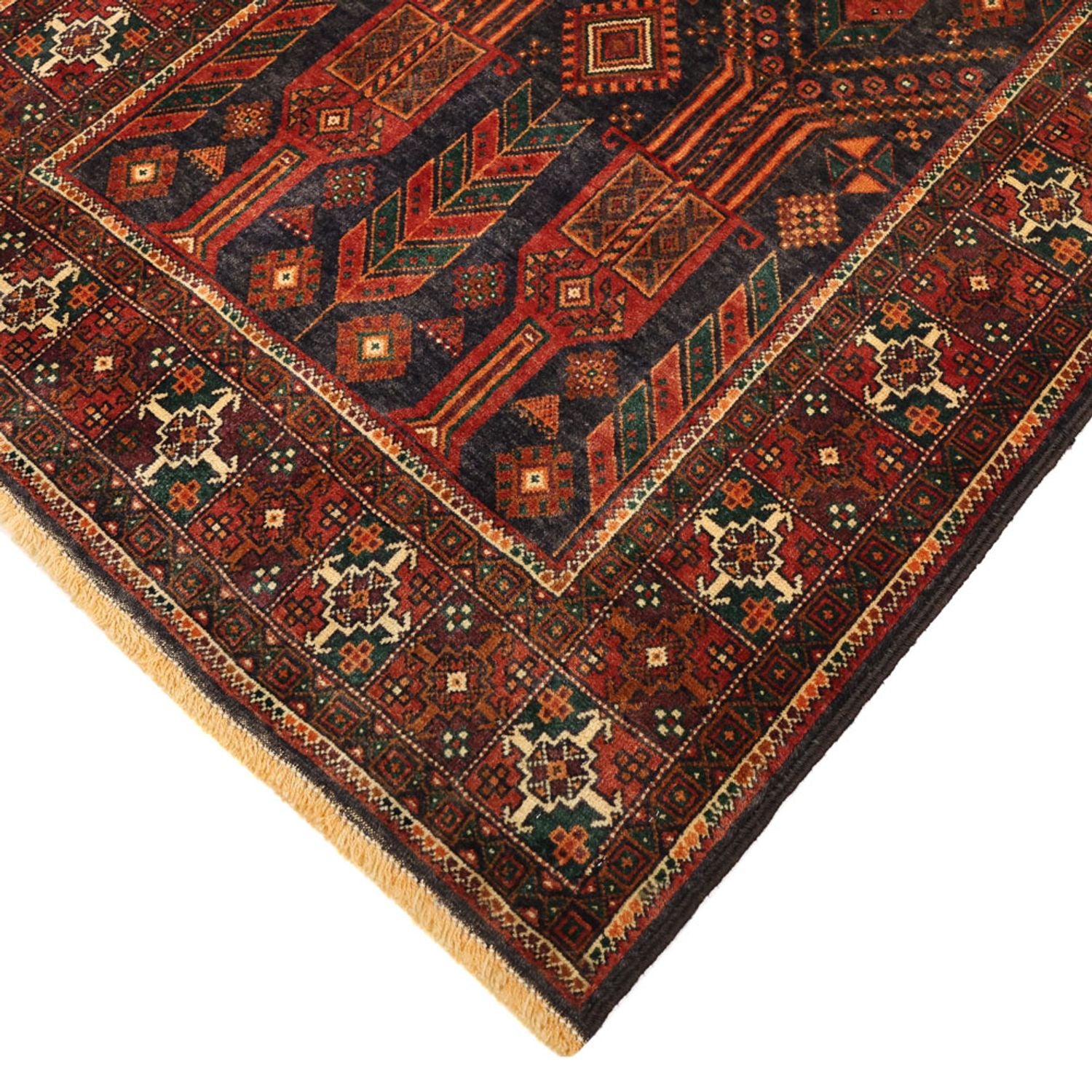 Tapis de couloir Tapis Belutsch - 292 x 110 cm - rouge foncé