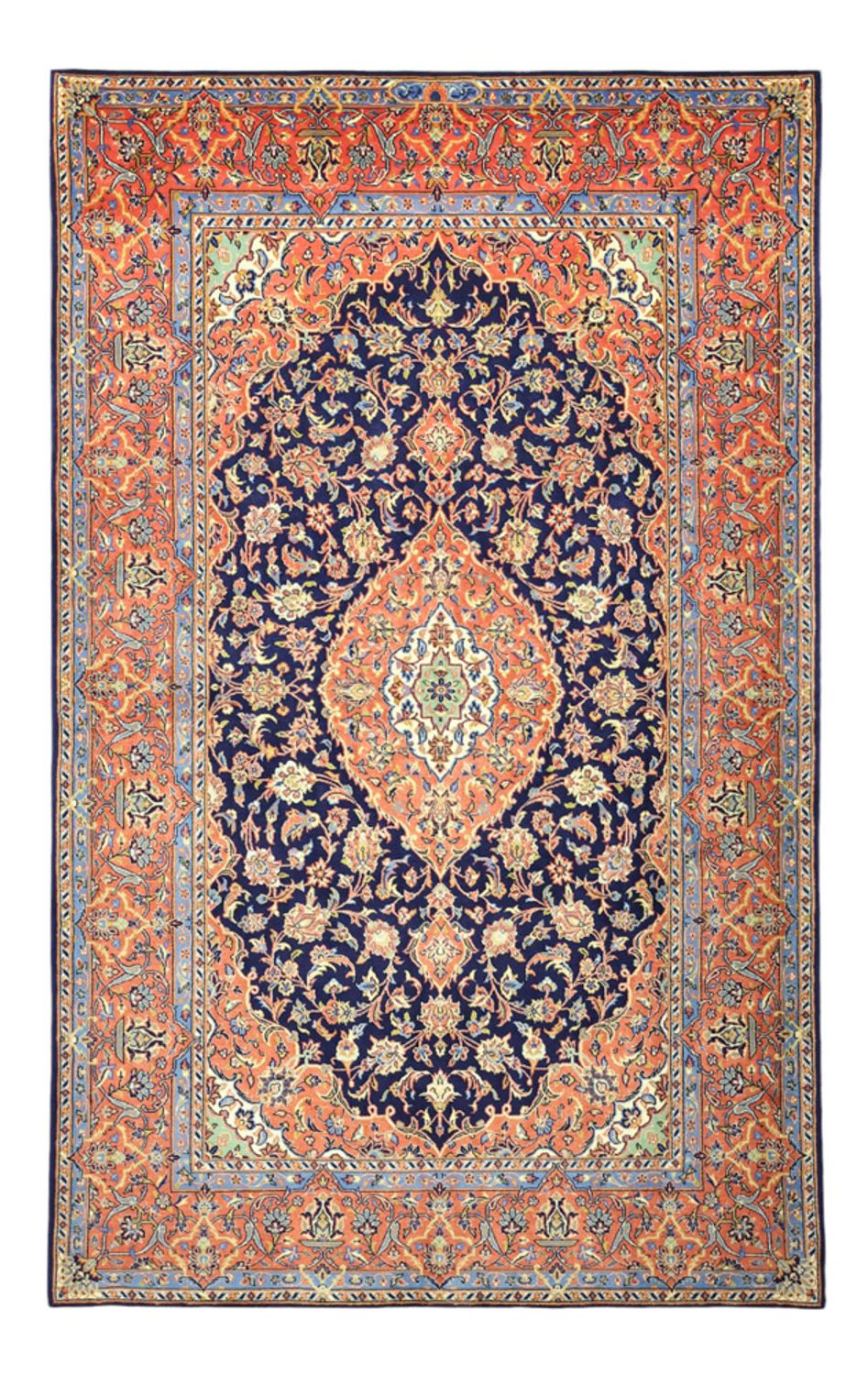 Tapis persan - Bidjar - Royal - 220 x 136 cm - bleu foncé