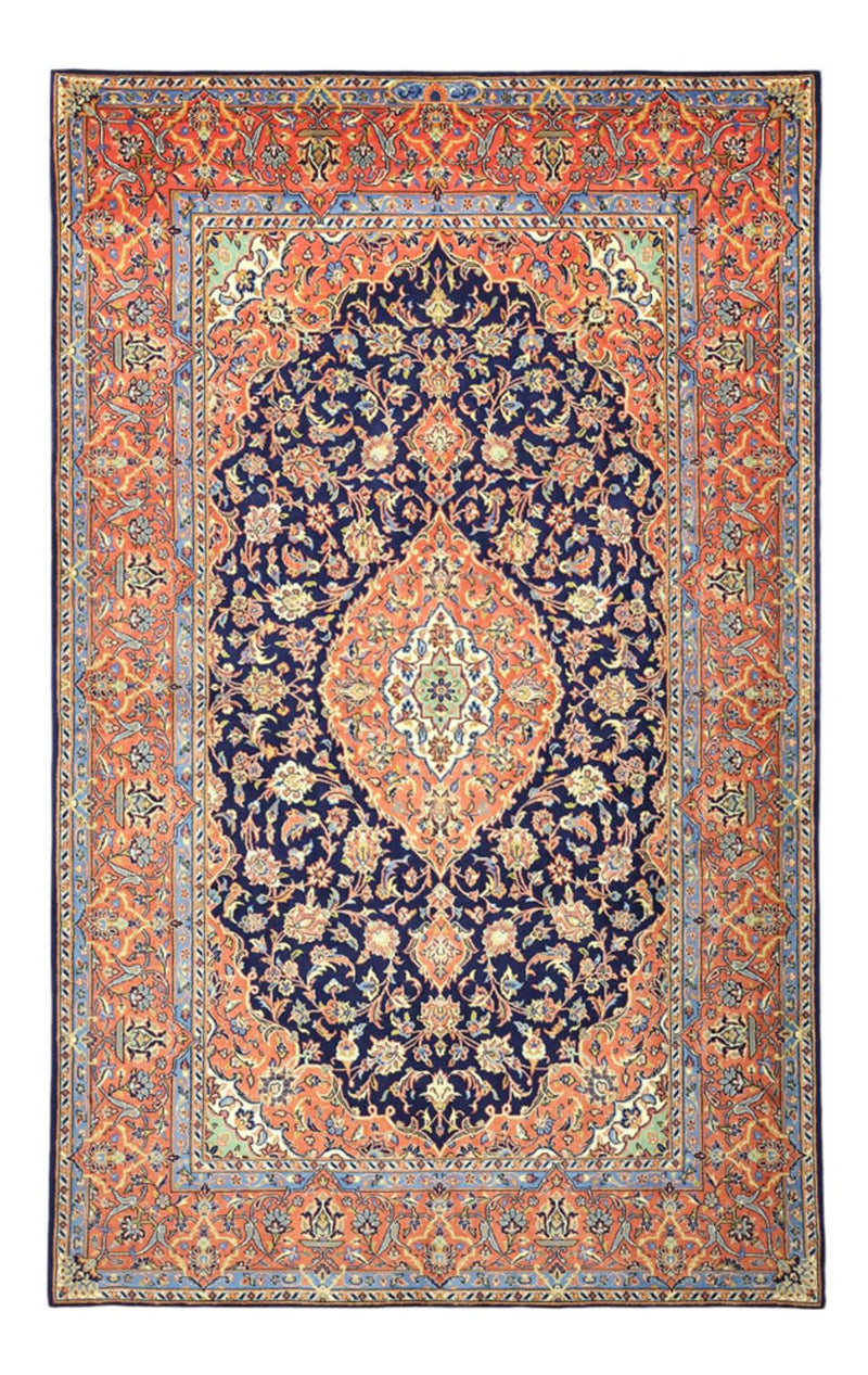Tapis persan - Bidjar - Royal - 220 x 136 cm - bleu foncé