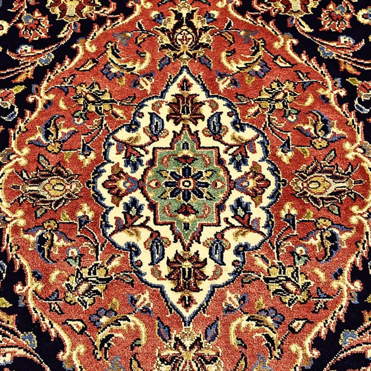 Tapis persan - Bidjar - Royal - 220 x 136 cm - bleu foncé
