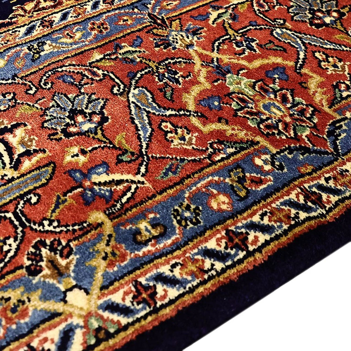 Tapis persan - Bidjar - Royal - 220 x 136 cm - bleu foncé