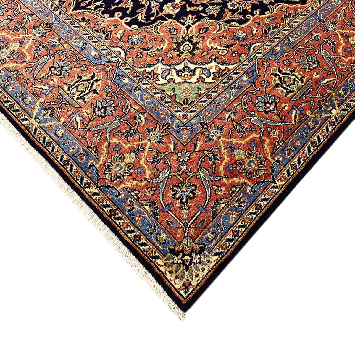 Tapis persan - Bidjar - Royal - 220 x 136 cm - bleu foncé