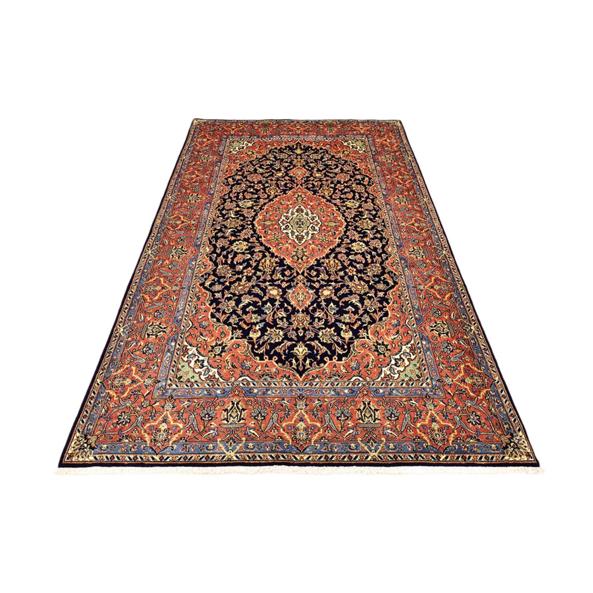 Tapis persan - Bidjar - Royal - 220 x 136 cm - bleu foncé