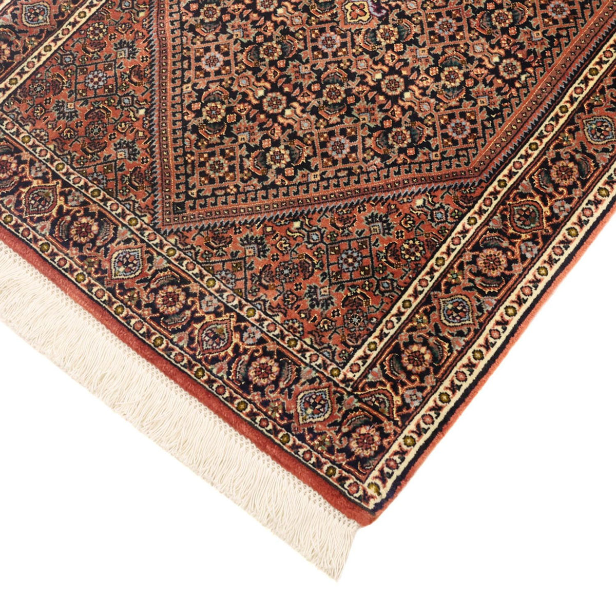 Tapis persan - Bidjar - 134 x 70 cm - beige foncé