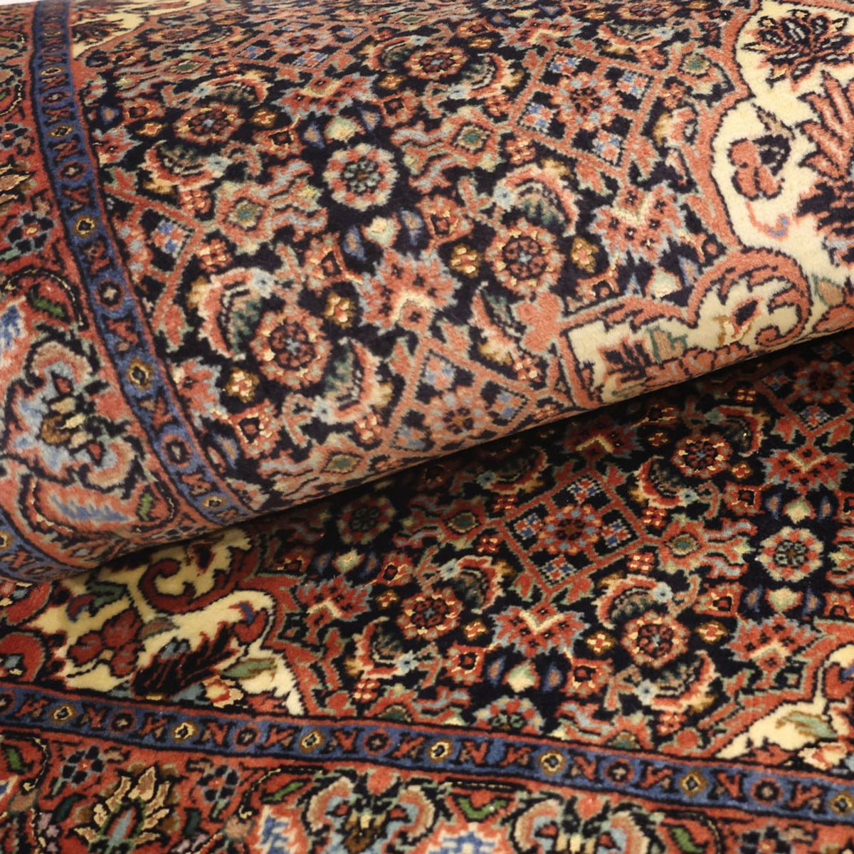 Tapis persan - Bidjar - 138 x 72 cm - beige foncé