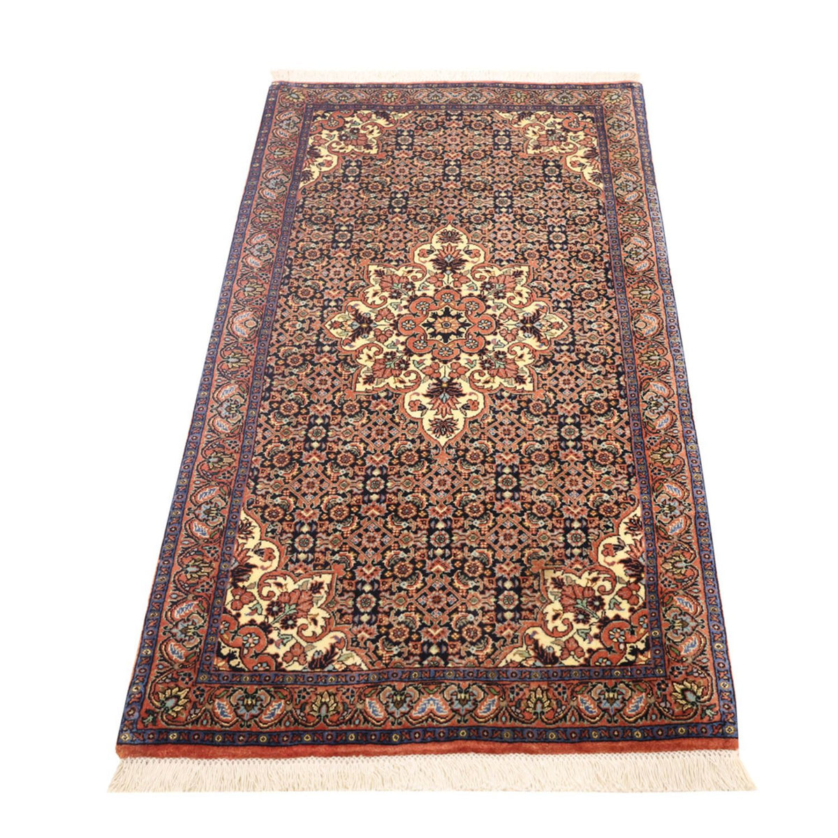 Tapis persan - Bidjar - 138 x 72 cm - beige foncé