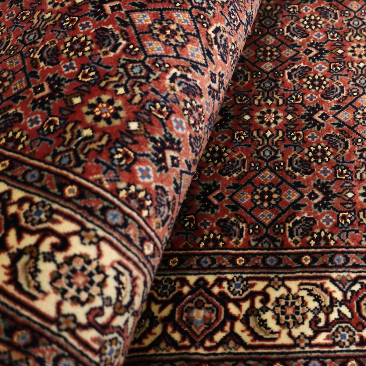 Tapis persan - Bidjar - 141 x 70 cm - rouille