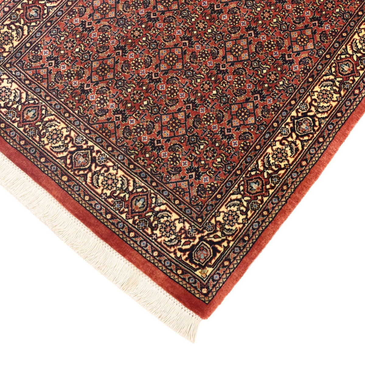 Tapis persan - Bidjar - 142 x 72 cm - beige foncé