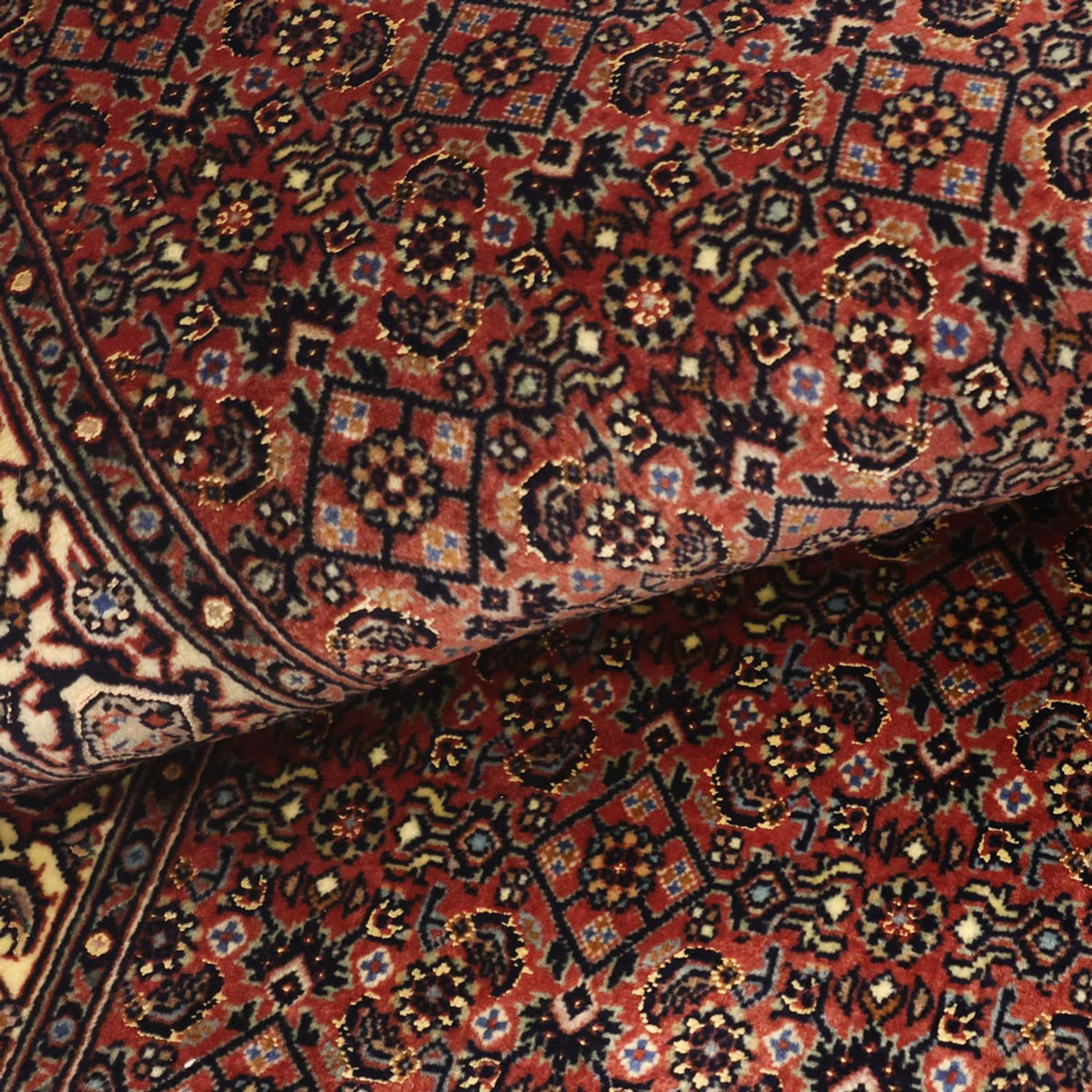 Tapis persan - Bidjar - 142 x 72 cm - beige foncé