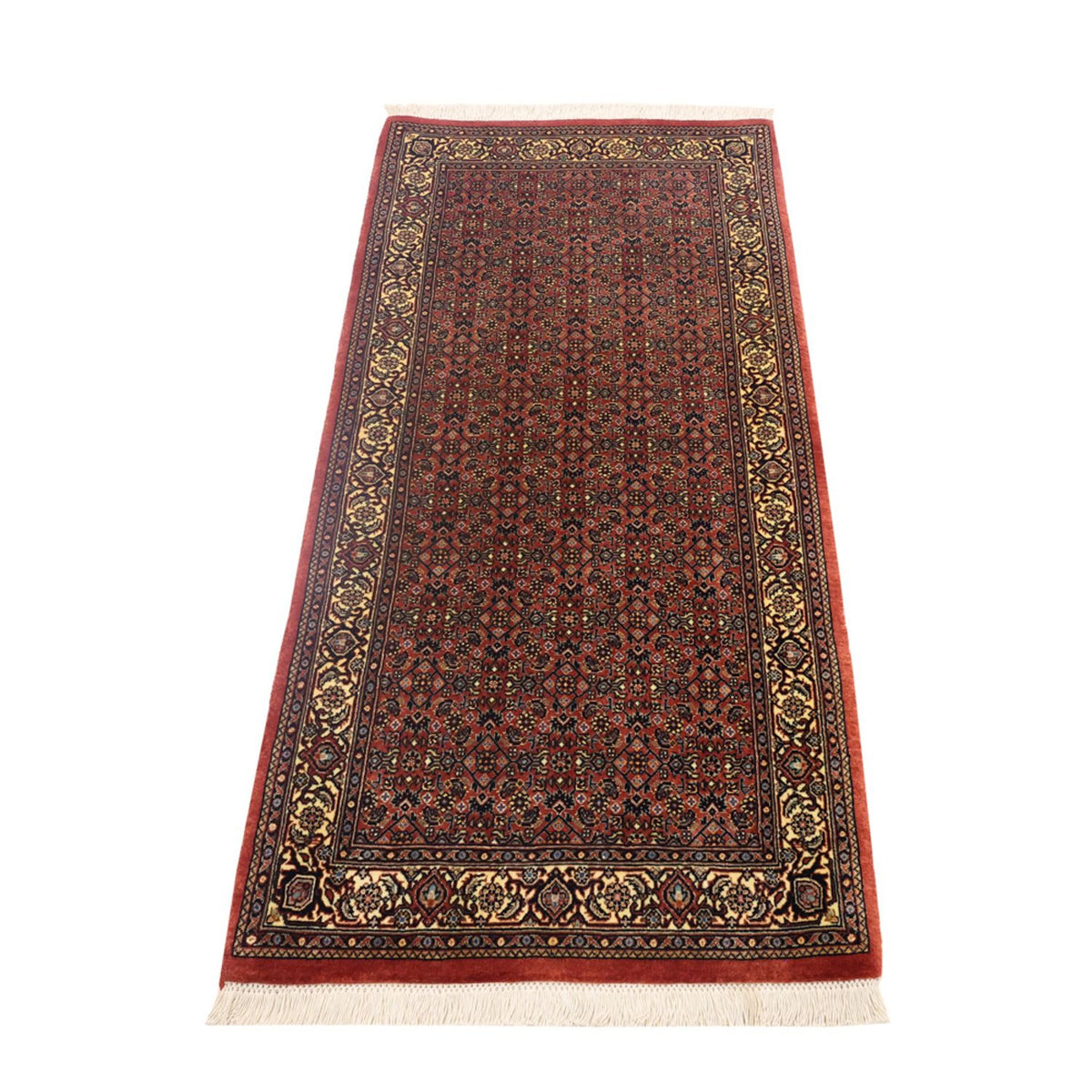 Tapis persan - Bidjar - 142 x 72 cm - beige foncé