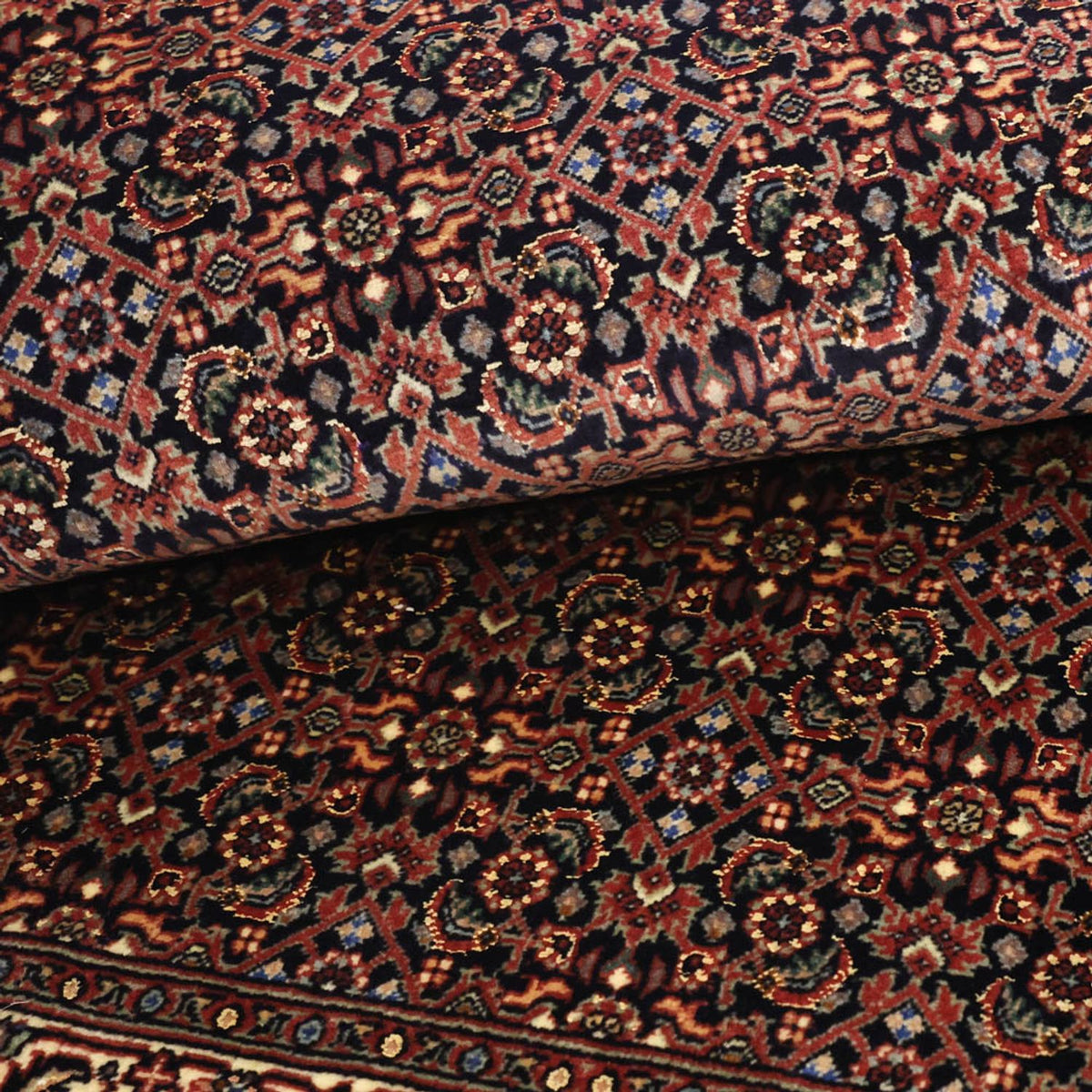 Tapis persan - Bidjar - 146 x 90 cm - beige foncé