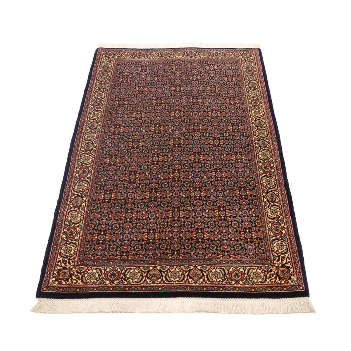 Tapis persan - Bidjar - 146 x 90 cm - beige foncé