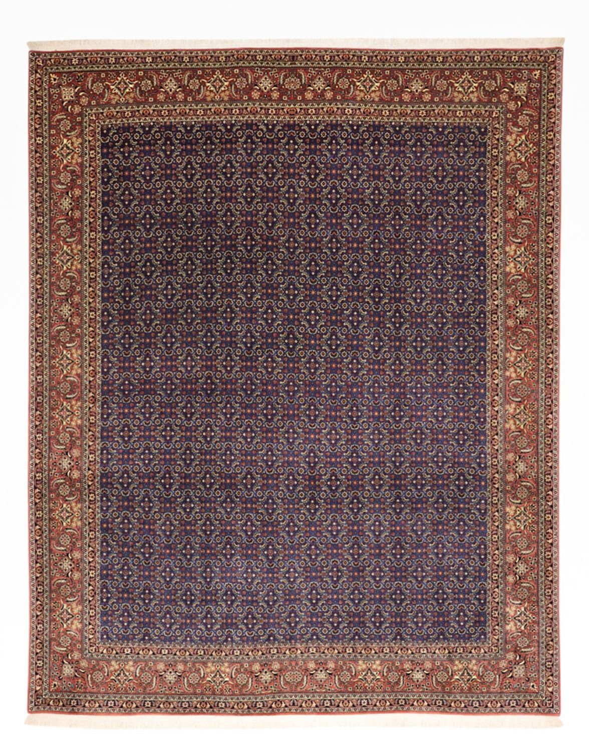 Tapis persan - Bidjar - Royal - 319 x 256 cm - bleu foncé