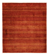 Tapis Gabbeh - Persan Kashkuli - 116 x 99 cm - rouge foncé