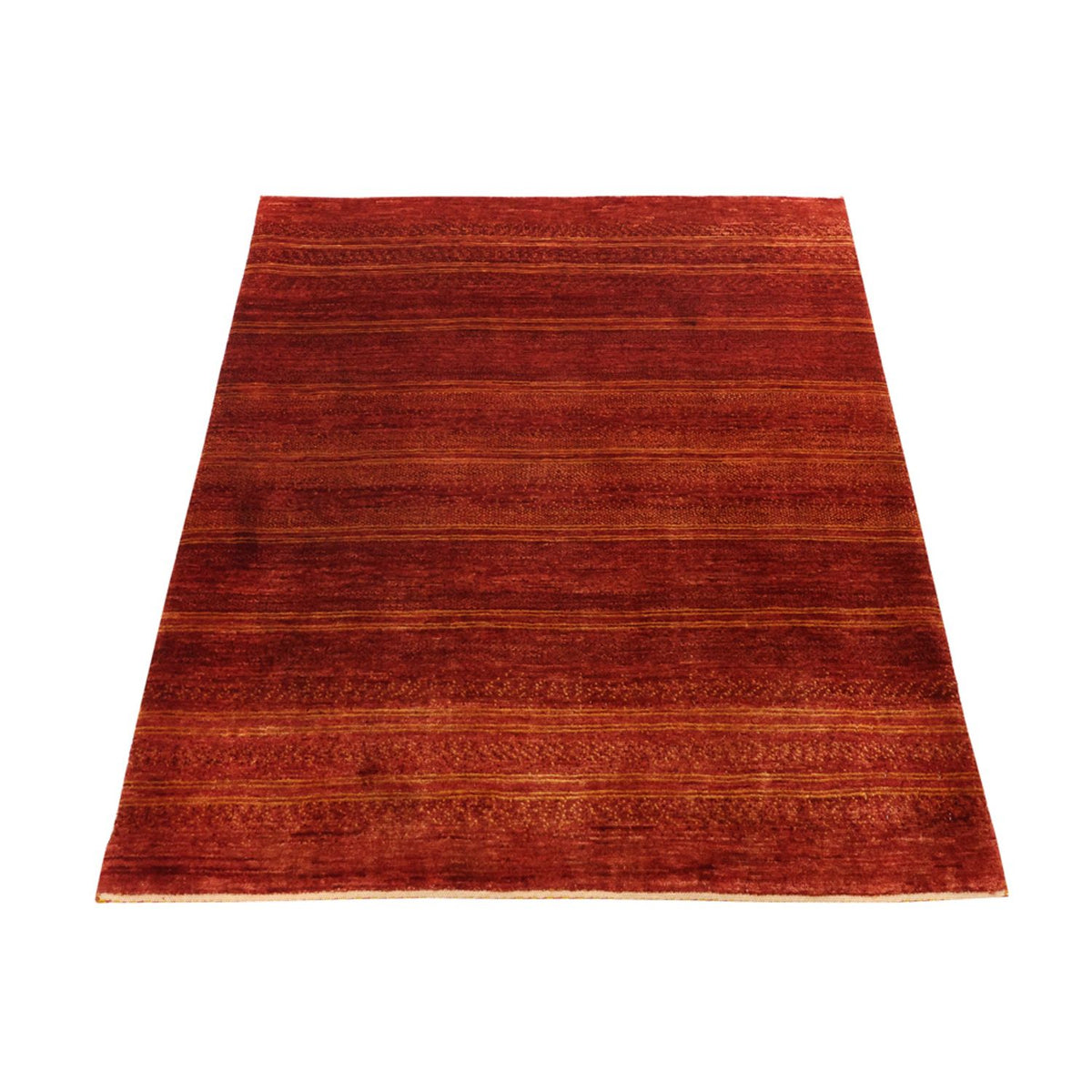 Tapis Gabbeh - Persan Kashkuli - 116 x 99 cm - rouge foncé