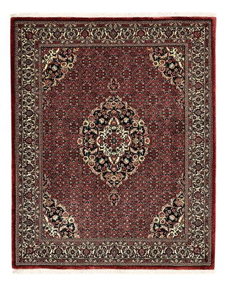 Tapis persan - Bidjar - Royal - 194 x 153 cm - rouge foncé
