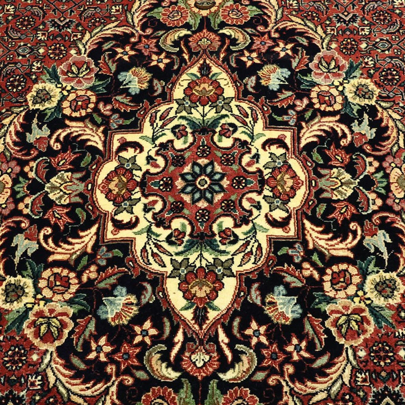 Tapis persan - Bidjar - Royal - 194 x 153 cm - rouge foncé