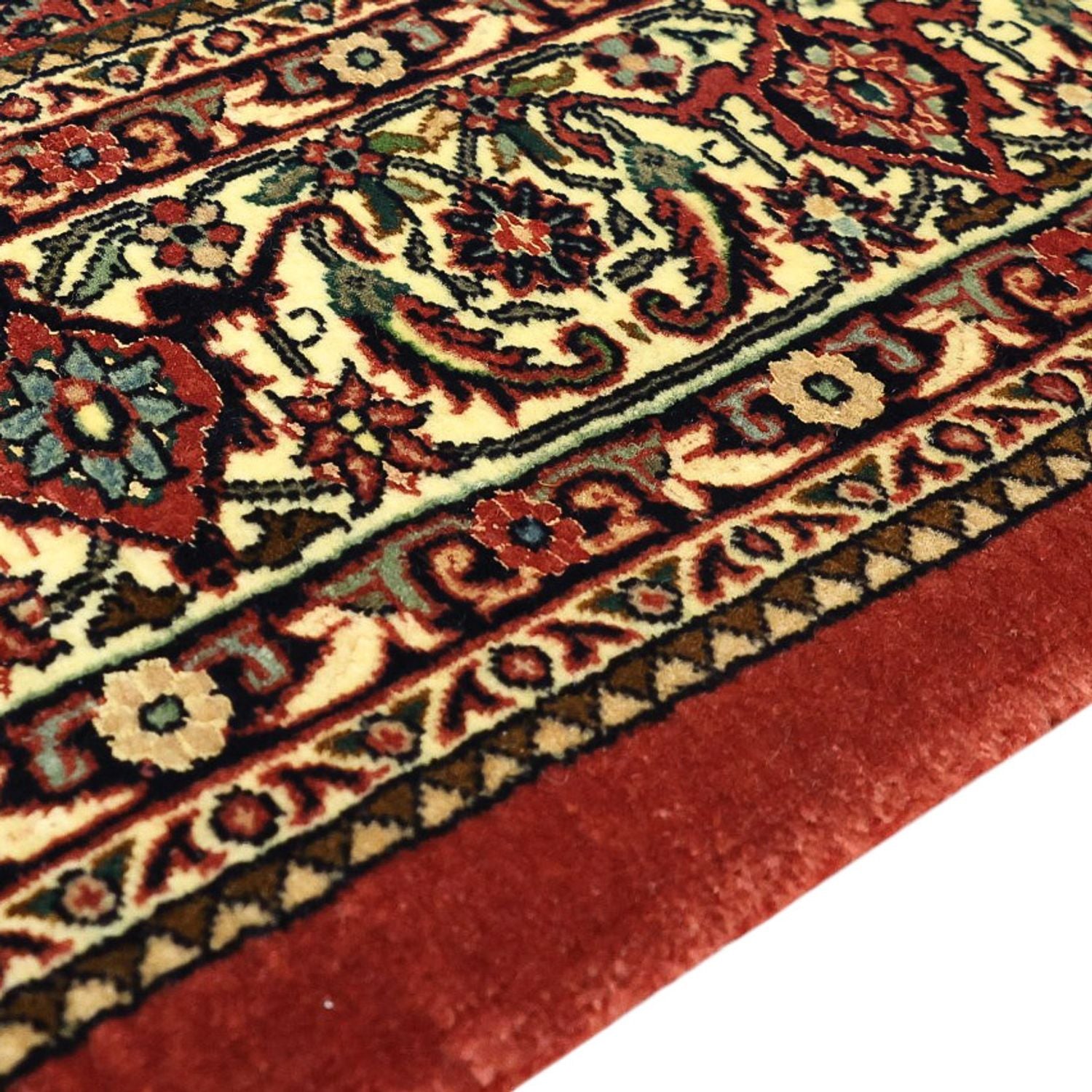 Tapis persan - Bidjar - Royal - 194 x 153 cm - rouge foncé