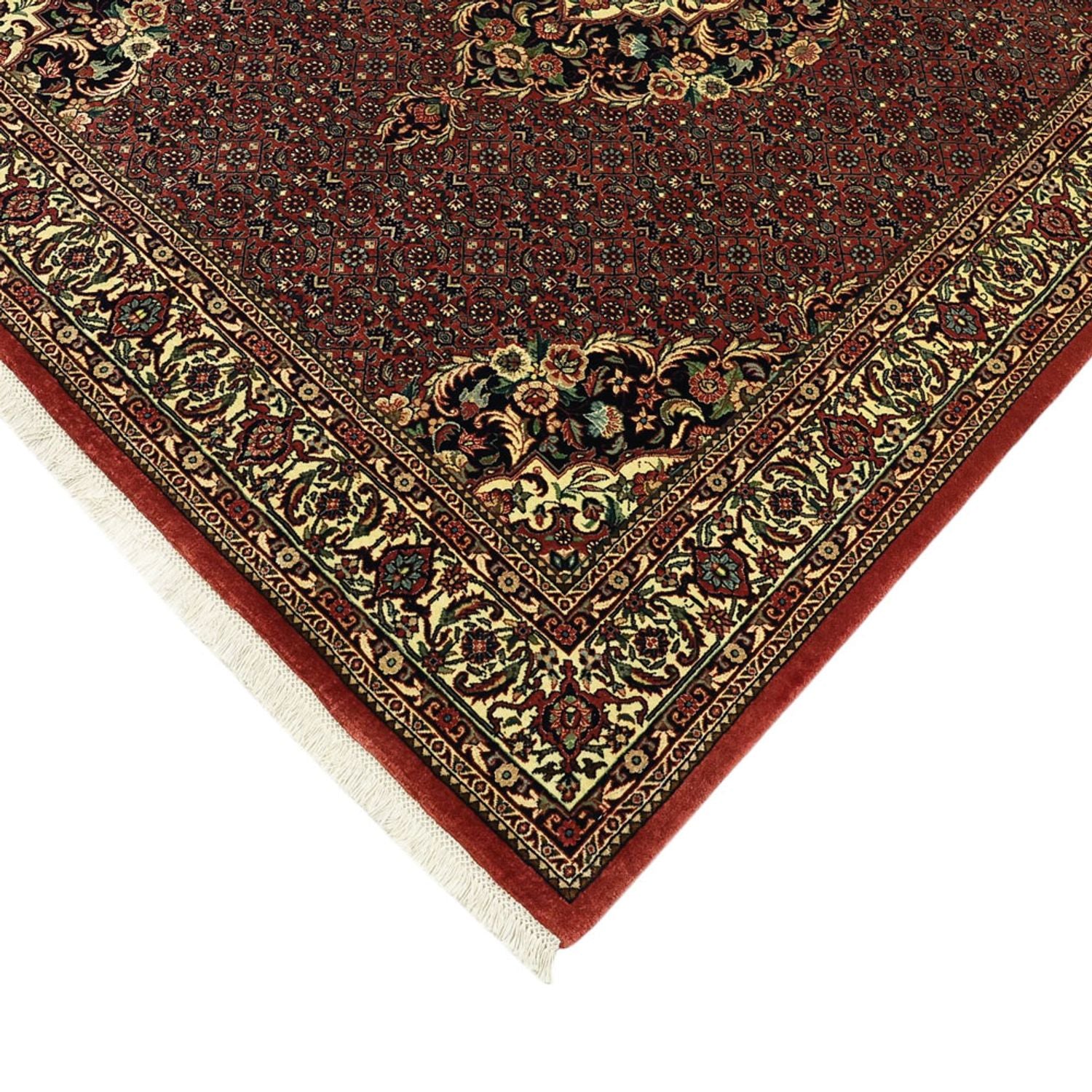 Tapis persan - Bidjar - Royal - 194 x 153 cm - rouge foncé