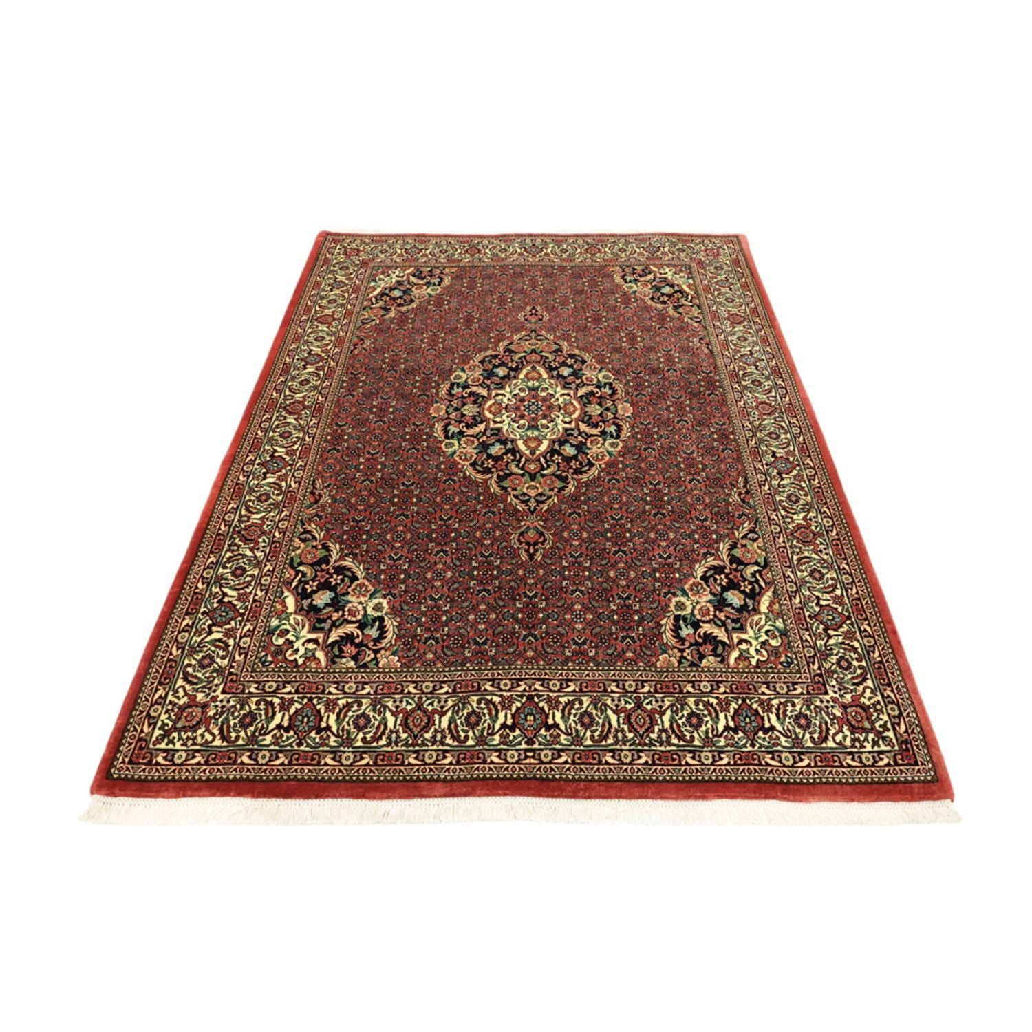 Tapis persan - Bidjar - Royal - 194 x 153 cm - rouge foncé