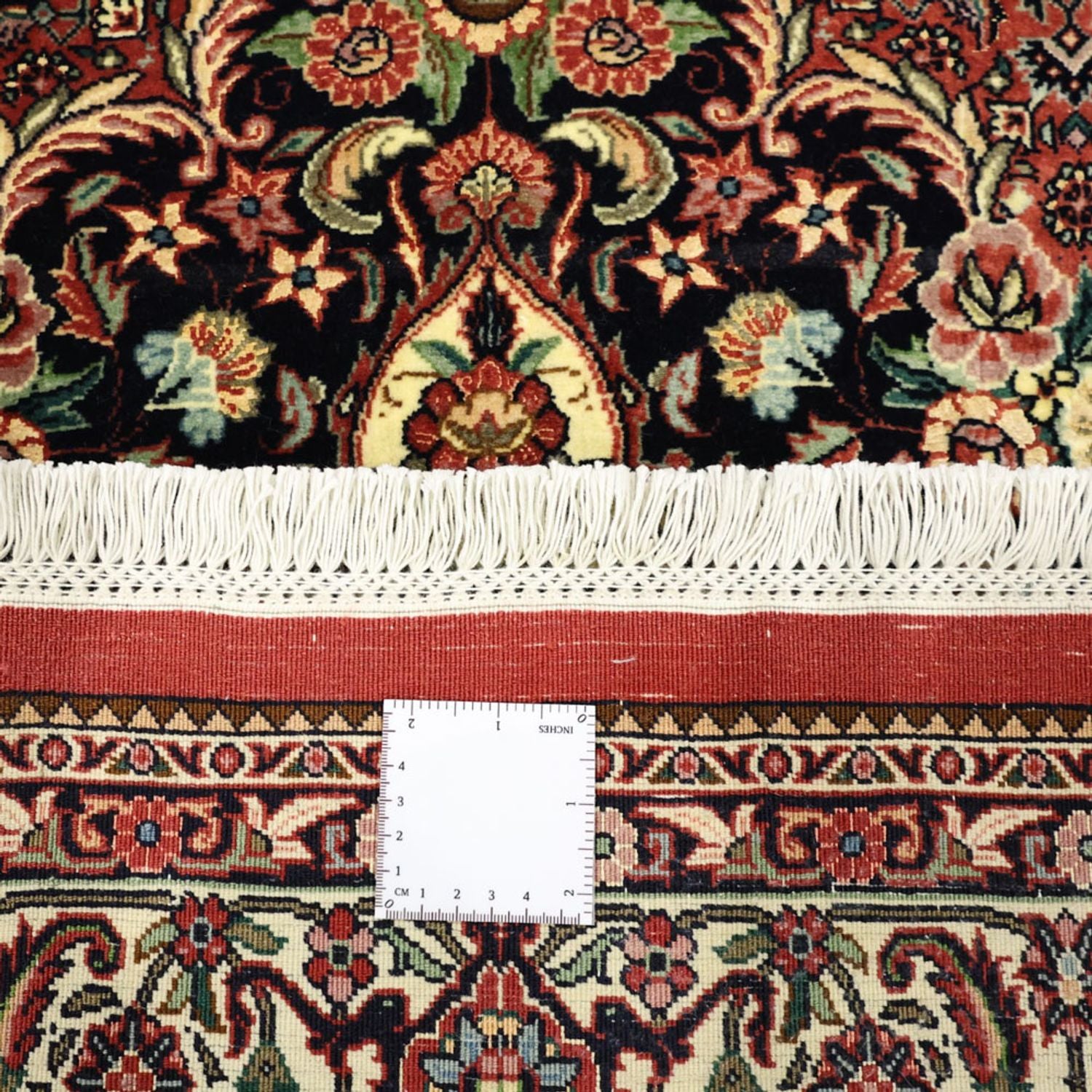 Tapis persan - Bidjar - Royal - 194 x 153 cm - rouge foncé
