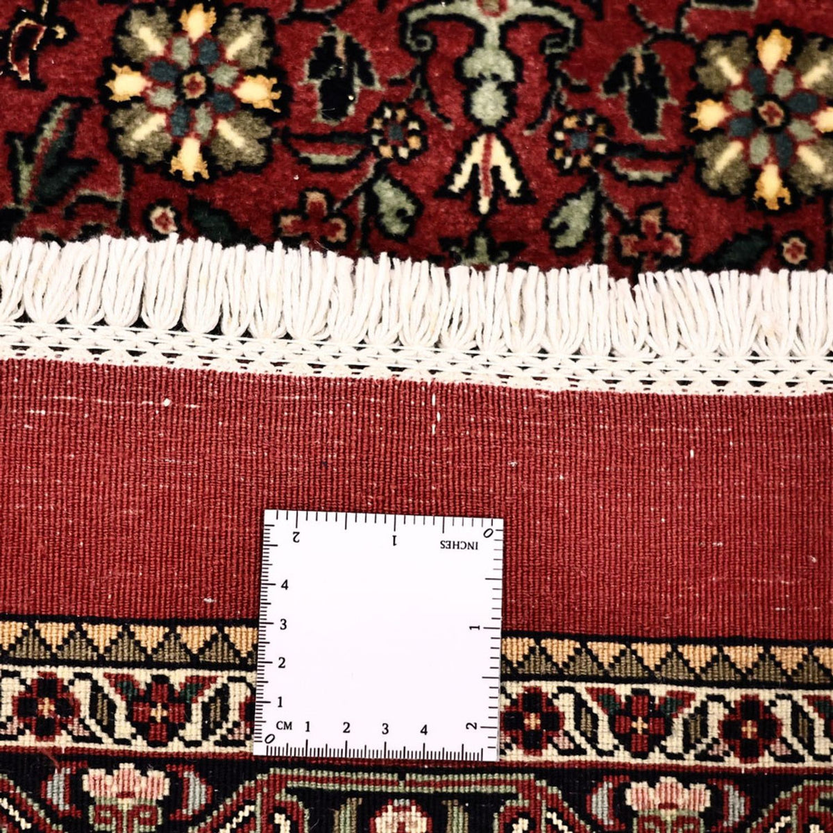 Tapis persan - Bidjar - Royal - 163 x 153 cm - rouge foncé