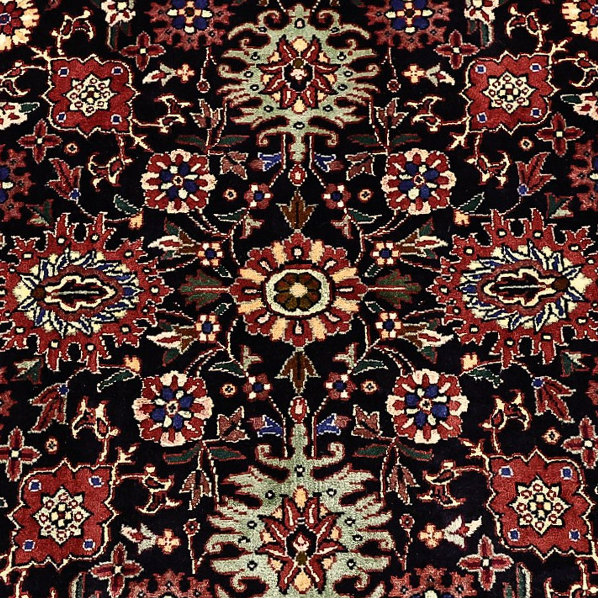 Tapis persan - Bidjar - Royal - 212 x 130 cm - bleu foncé