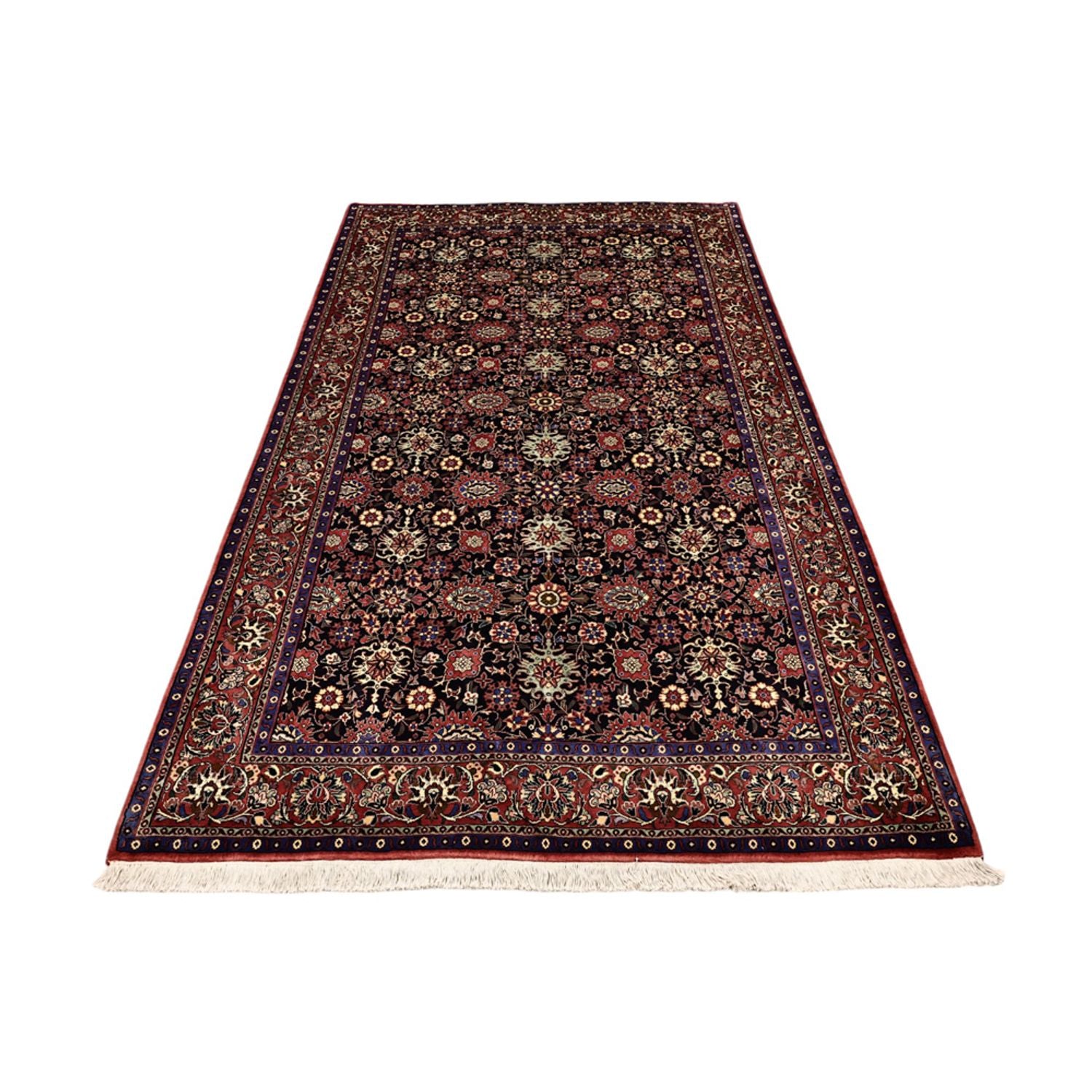 Tapis persan - Bidjar - Royal - 212 x 130 cm - bleu foncé
