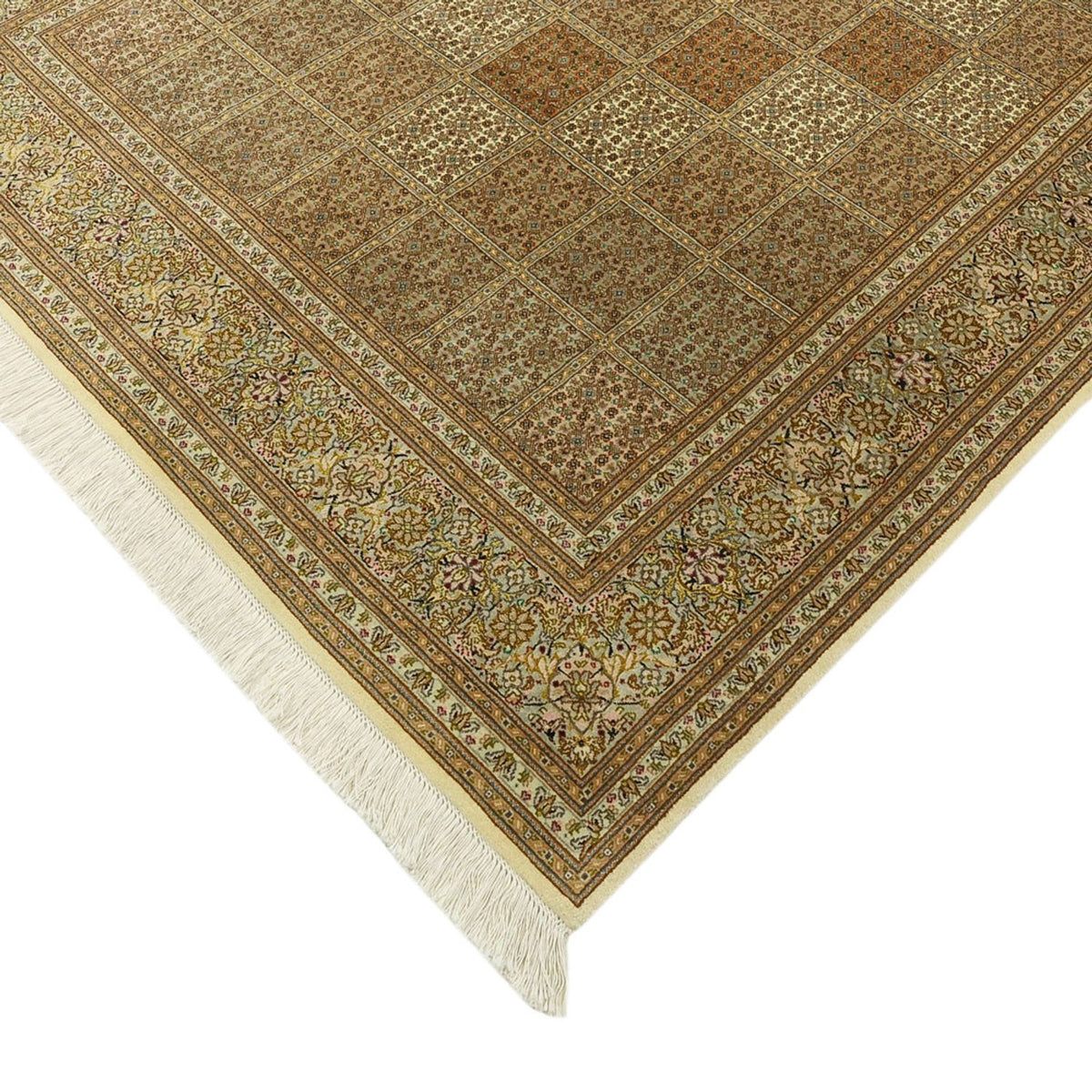 Tapis persan - Tabriz - Royal - 208 x 149 cm - beige foncé
