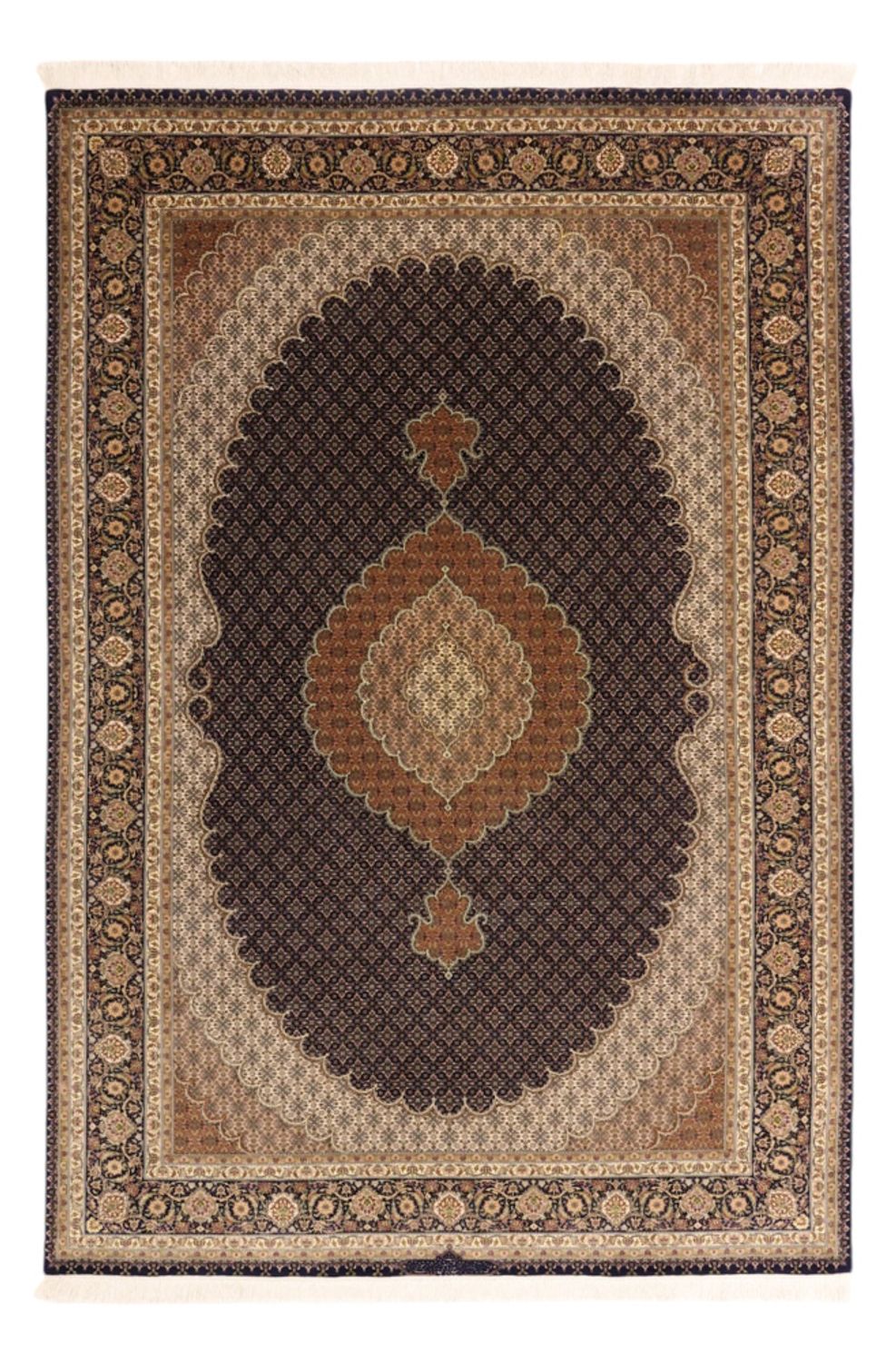 Tapis persan - Tabriz - 299 x 204 cm - beige foncé