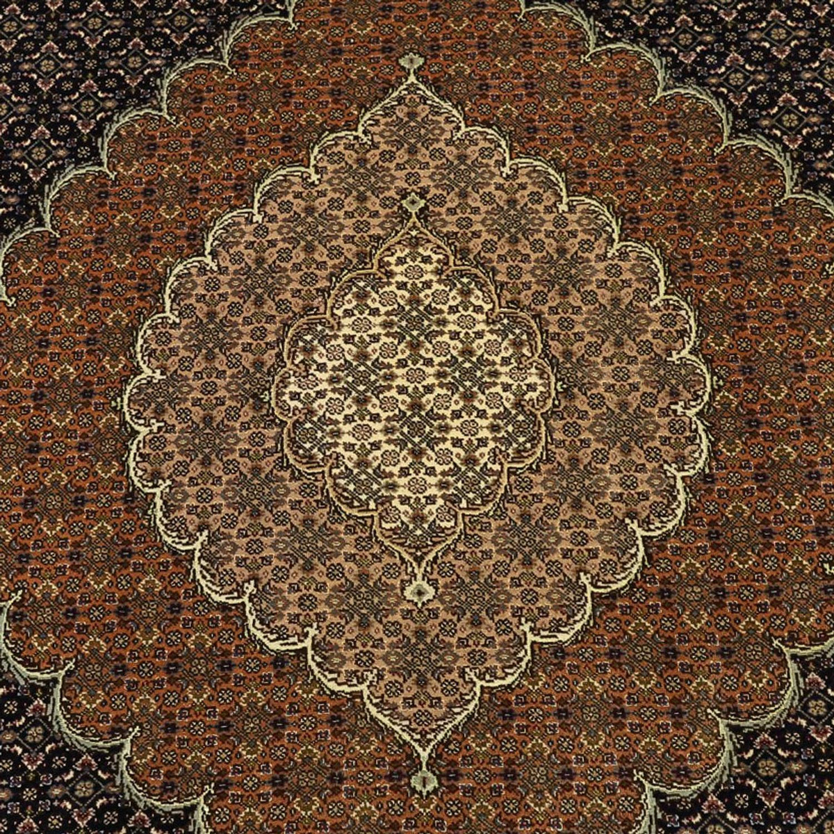 Tapis persan - Tabriz - 299 x 204 cm - beige foncé