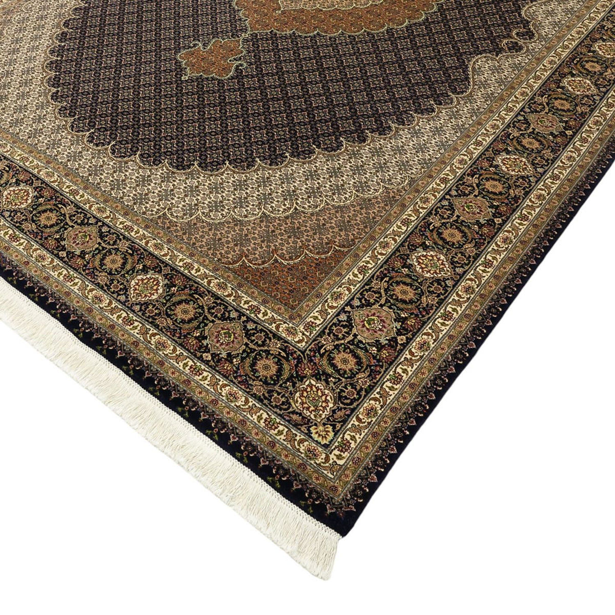 Tapis persan - Tabriz - 299 x 204 cm - beige foncé