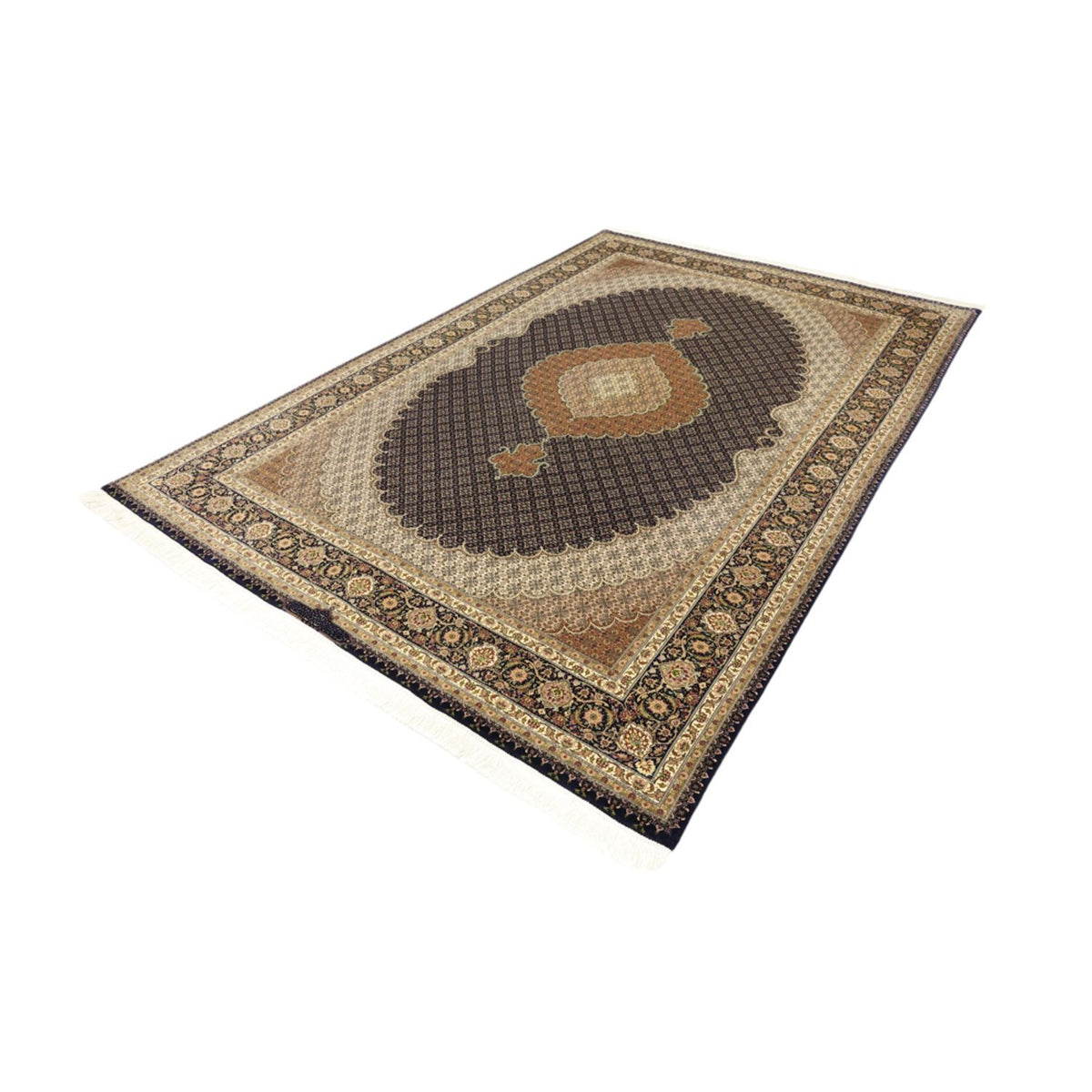 Tapis persan - Tabriz - 299 x 204 cm - beige foncé